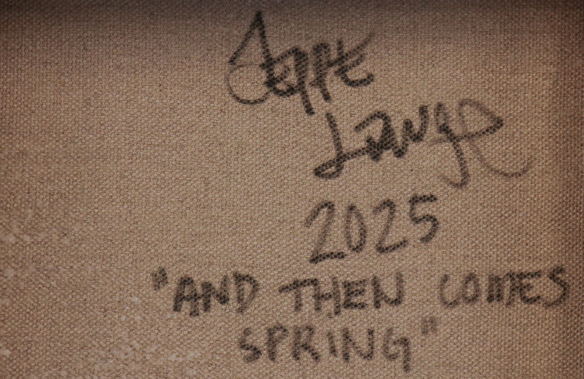 And then comes spring